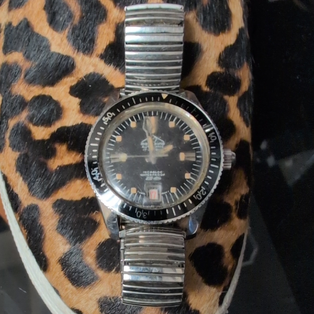Mondaine Black and Silver Men's Watch